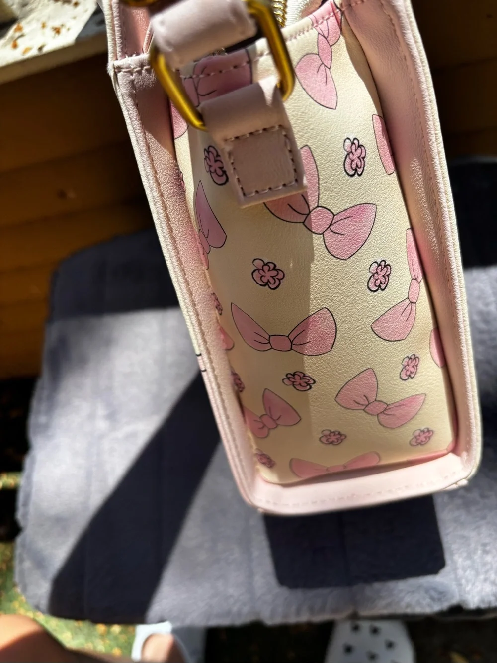 Disney Cream & Pink Marie Mini Satchel